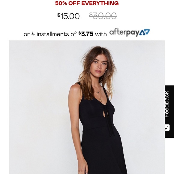 Nasty Gal Black Dress - Picture 6 of 6